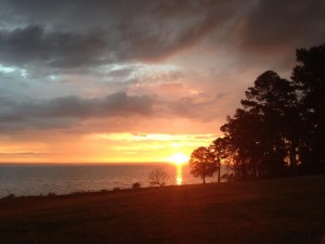 We're done exercising before the sun rises. 