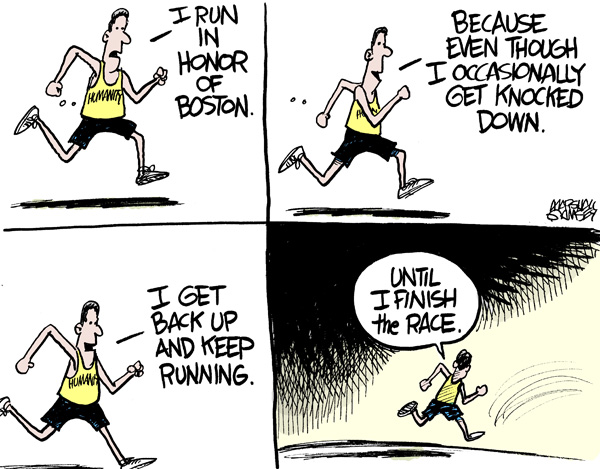 Cartoon: Why we run | Marshall Ramsey